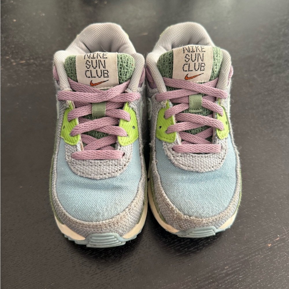 Nike Blue and Gray Air Max Sneakers Retro Style